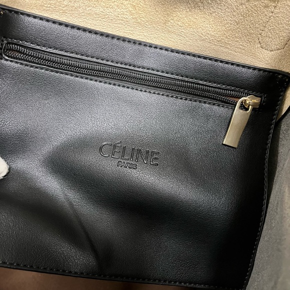 Vintage Celine Pairs black and caramel color block tote with tassels - Picture 9 of 14